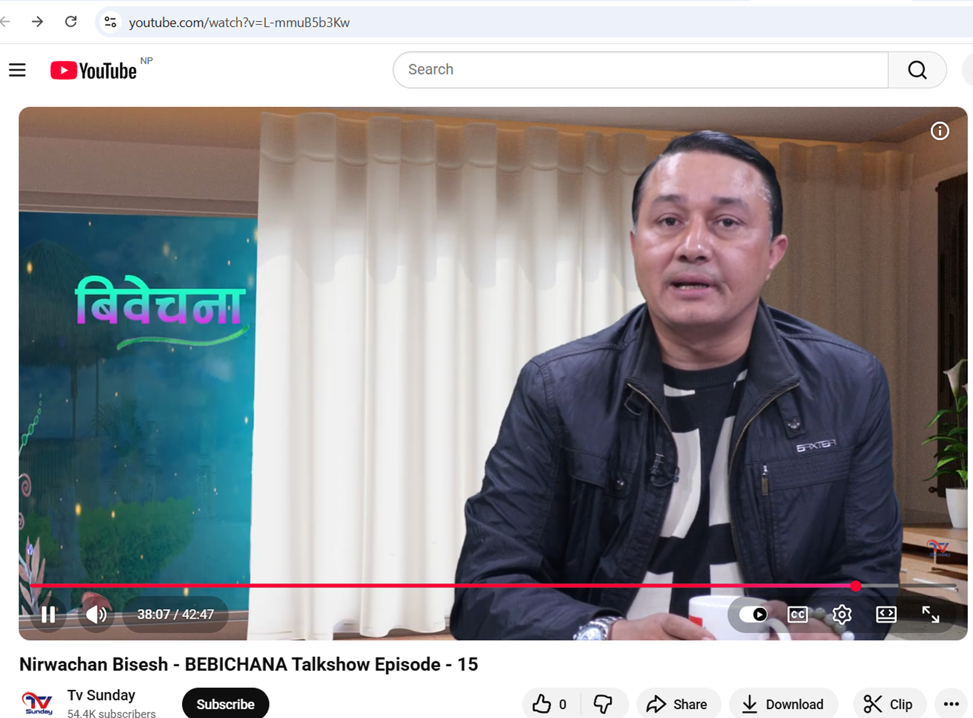 Talk show with Chairman Mr Santosh Sapkota